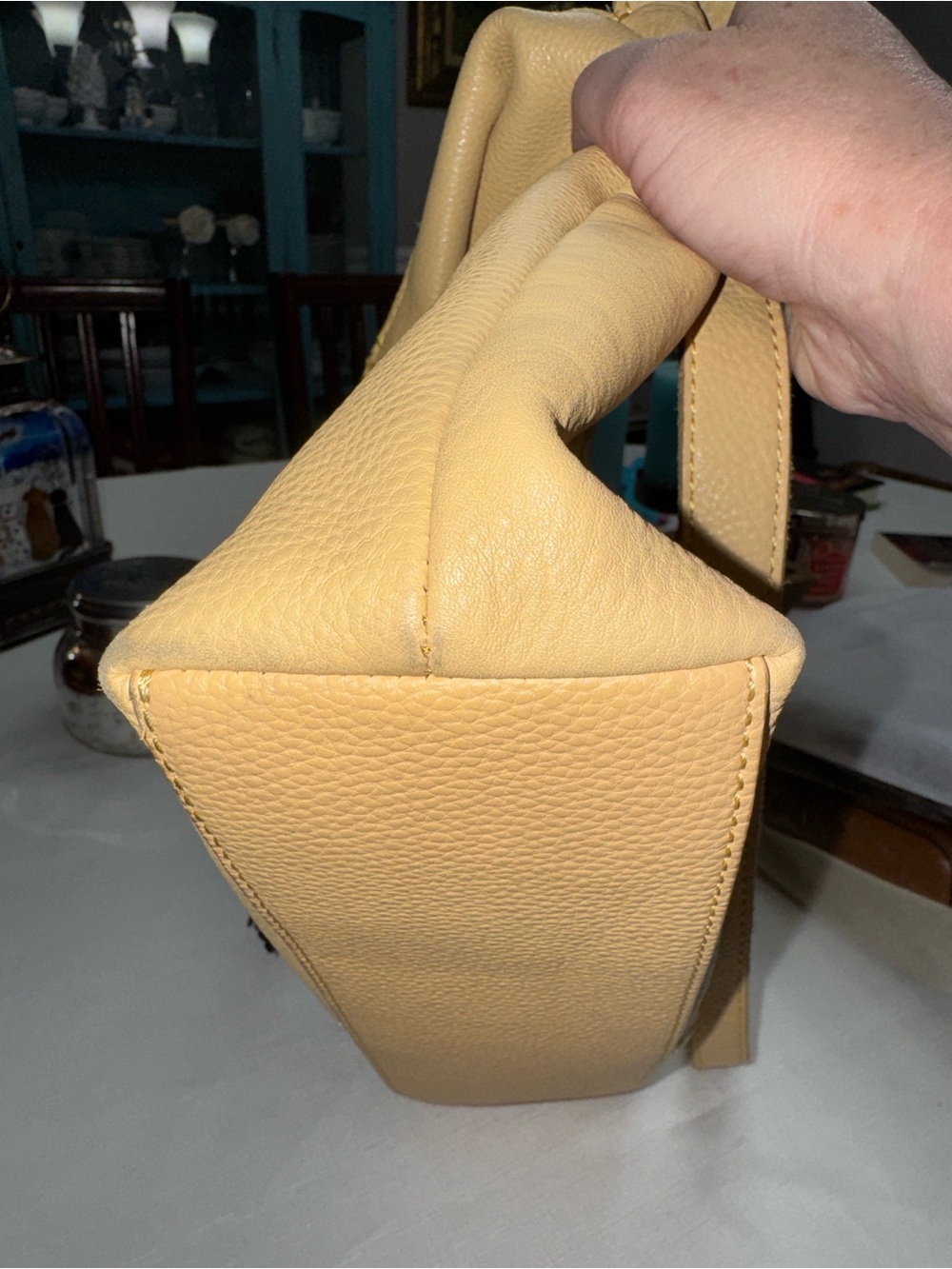 The Sak Yellow Huntley Leather Shoulder Bag with Tassels - Picture 11 of 14